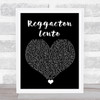 CNCO Reggaeton Lento Black Heart Song Lyric Quote Music Print