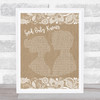The Beach Boys God Only Knows Burlap & Lace Song Lyric Music Wall Art Print