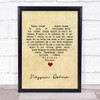 Luciano Pavarotti Nessun Dorma Vintage Heart Song Lyric Quote Music Print