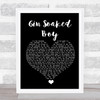 The Divine Comedy Gin Soaked Boy Black Heart Song Lyric Quote Music Print