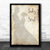 The Temptations Lady Soul Man Lady Dancing Song Lyric Quote Music Print