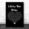 Jon & Vangelis I Hear You Now Black Heart Song Lyric Quote Music Print