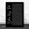 Mumford & Sons Below My Feet Black Script Song Lyric Quote Music Print