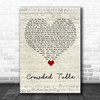 The Highwomen Crowded Table Script Heart Song Lyric Quote Music Print