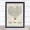 Annie Lennox Into The West Script Heart Song Lyric Quote Music Print