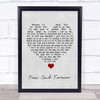 Richard Marx Now And Forever Grey Heart Song Lyric Quote Music Print