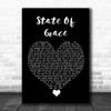 Taylor Swift State Of Grace Black Heart Song Lyric Quote Music Print