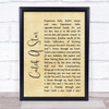 Men At Work Catch A Star Rustic Script Song Lyric Quote Music Print