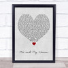 Roy Harper Me and My Woman Grey Heart Song Lyric Quote Music Print