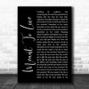 Switchfoot Meant To Live Black Script Song Lyric Quote Music Print