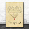 Anathema The Optimist Vintage Heart Song Lyric Quote Music Print