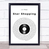 Lil Peep Star Shopping Vinyl Record Song Lyric Quote Music Print