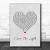 TANGLED I See The Light Grey Heart Song Lyric Quote Music Print