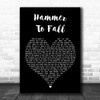 Queen Hammer To Fall Black Heart Song Lyric Quote Music Print