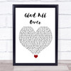 The Dave Clark Five Glad All Over White Heart Song Lyric Quote Music Print