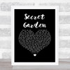 Bruce Springsteen Secret Garden Black Heart Song Lyric Quote Music Print