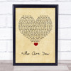 Carrie Underwood Who Are You Vintage Heart Song Lyric Quote Music Print