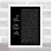 Billy Bragg The Red Flag Black Script Song Lyric Quote Music Print