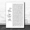 Billy Bragg The Red Flag White Script Song Lyric Quote Music Print