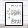 Men At Work Catch A Star White Script Song Lyric Quote Music Print