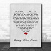 Susan Boyle Bring Him Home Grey Heart Song Lyric Quote Music Print