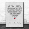 The La's There She Goes Grey Heart Song Lyric Quote Music Print
