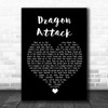 Queen Dragon Attack Black Heart Song Lyric Quote Music Print