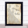 Simply Red For Your Babies Man Lady Dancing Song Lyric Music Wall Art Print