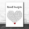 Coco Proud Corazón White Heart Song Lyric Quote Music Print