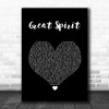 Nahko And Medicine For The People Great Spirit Black Heart Song Lyric Quote Music Print