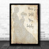 Rod Stewart Have I Told You Lately Song Lyric Man Lady Dancing Music Wall Art Print