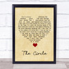 Ocean Colour Scene The Circle Vintage Heart Song Lyric Quote Music Print