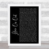 Dave Matthews Here On Out Black Script Song Lyric Quote Music Print