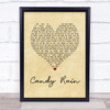 Soul For Real Candy Rain Vintage Heart Song Lyric Quote Music Print