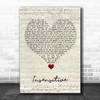 Jann Arden Insensitive Script Heart Song Lyric Quote Music Print