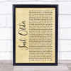 Bon Jovi Just Older Rustic Script Song Lyric Quote Music Print