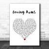 Paul Heaton & Jacqui Abbott Loving Arms White Heart Song Lyric Quote Music Print