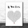 Gabrielle with East 17 If You Ever White Heart Song Lyric Quote Music Print