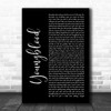 5 Seconds Of Summer Youngblood Black Script Song Lyric Quote Music Print