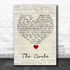 Ocean Colour Scene The Circle Script Heart Song Lyric Quote Music Print