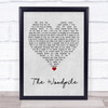 Frightened Rabbit The Woodpile Grey Heart Song Lyric Quote Music Print