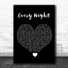 Imagine Dragons Every Night Black Heart Song Lyric Quote Music Print