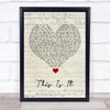 Scotty McCreery This Is It Script Heart Song Lyric Quote Music Print