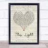 Dan Andriano This Light Script Heart Song Lyric Quote Music Print