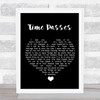 Paul Weller Time Passes Black Heart Song Lyric Quote Music Print
