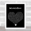 Jann Arden Insensitive Black Heart Song Lyric Quote Music Print