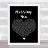 The Vamps Missing You Black Heart Song Lyric Quote Music Print