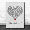 Anathema The Optimist Grey Heart Song Lyric Quote Music Print