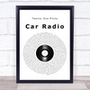 Twenty One Pilots Car Radio Vinyl Record Song Lyric Quote Music Print