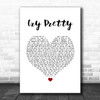 Carrie Underwood Cry Pretty White Heart Song Lyric Quote Music Print